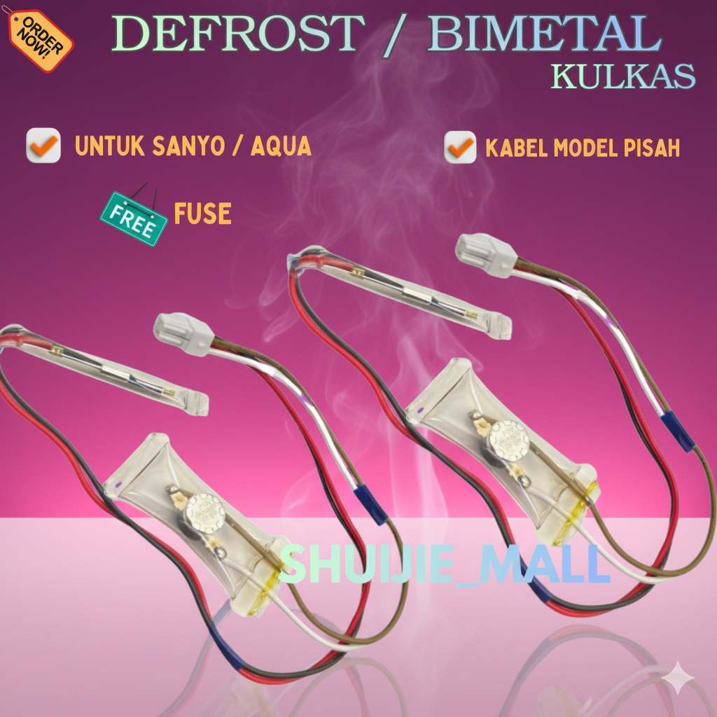 Defrost Bimetal Fuse Kulkas SANYO AQUA / DEFROST BIMETAL FUSE kulkas Sanyo, Aqua