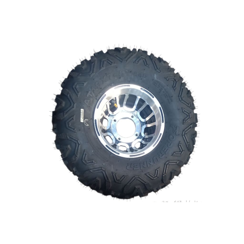 BAN ATV RING 10 UKURAN 19X7.50-8 lengkap VELG CHROME