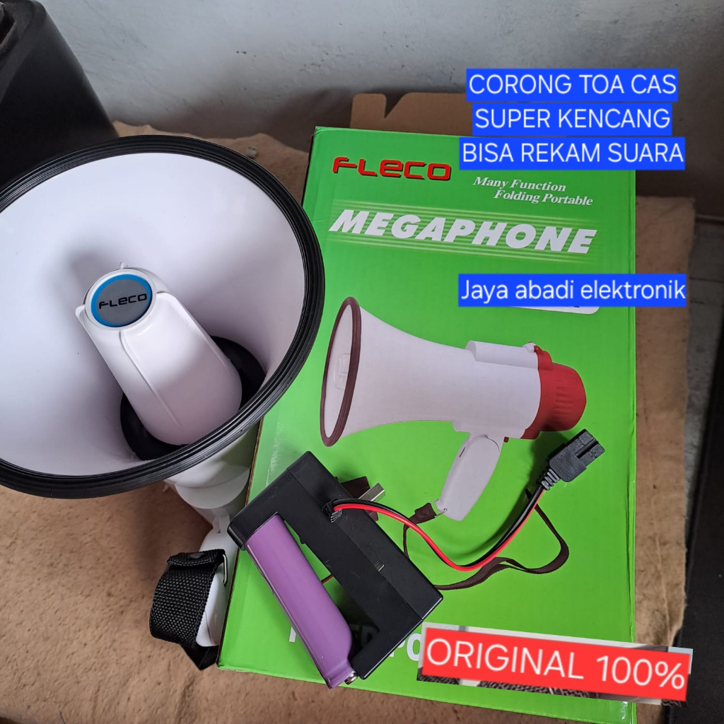 H64 MEGAPHONE CASAN ISI ULANG BATERAI BATERRY BATERE TOA CORONG Speaker Karaoke PENGERAS SUARA MIC M