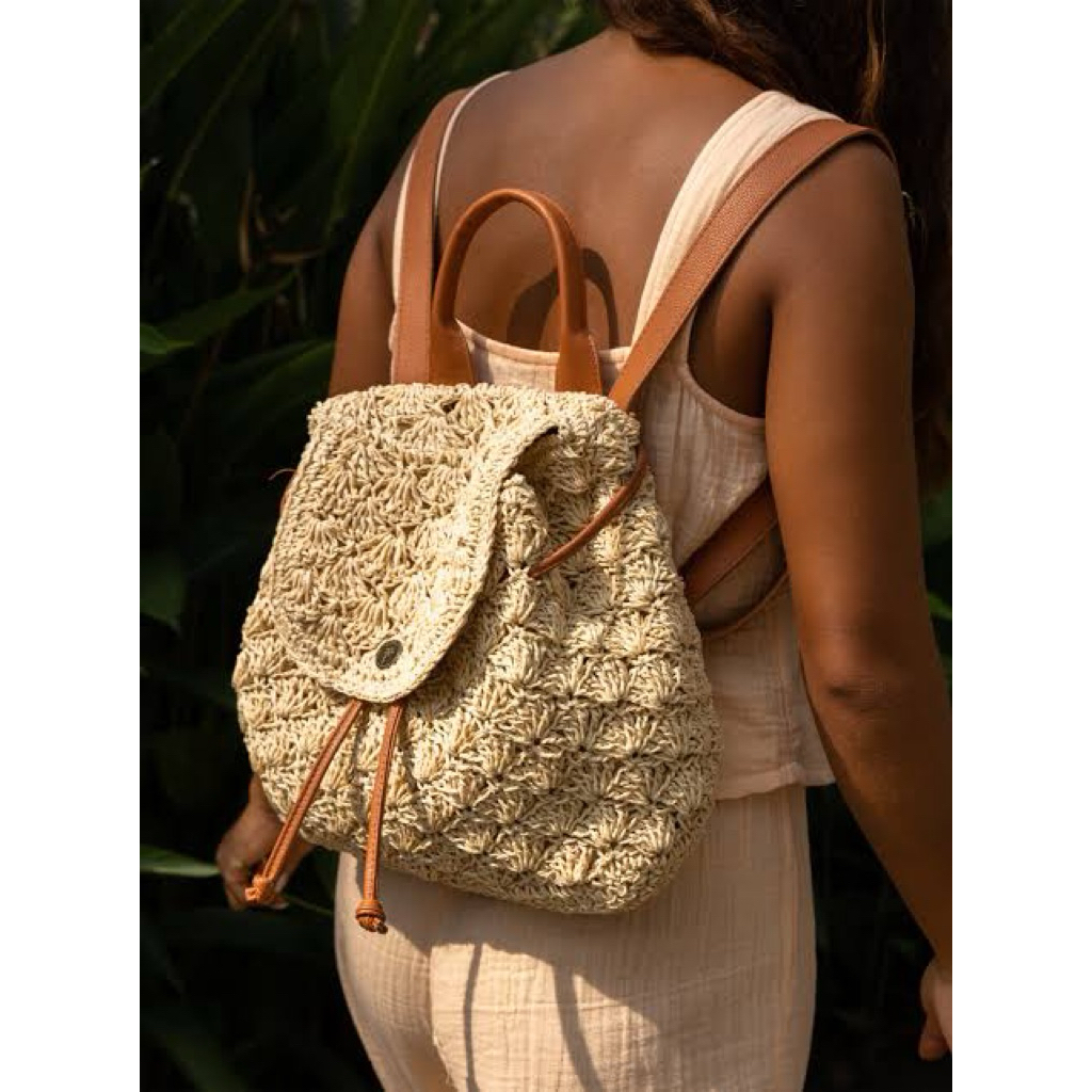 Tas Ransel Rajut Roxy Original