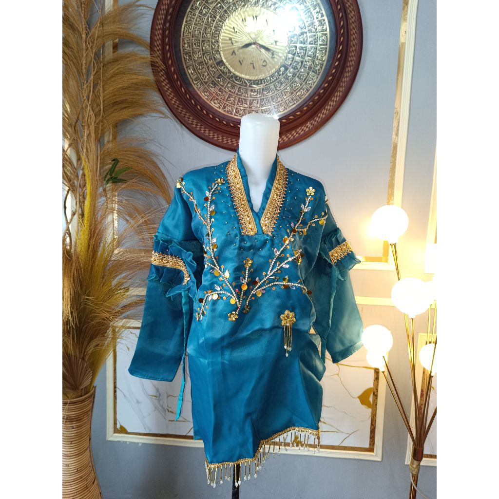 Baju Bodo/Baju Tokko/Baju Adat Bugis/Makassar/Baju Bodo Organza/Baju Bodo Modern/ Baju Tradisional B