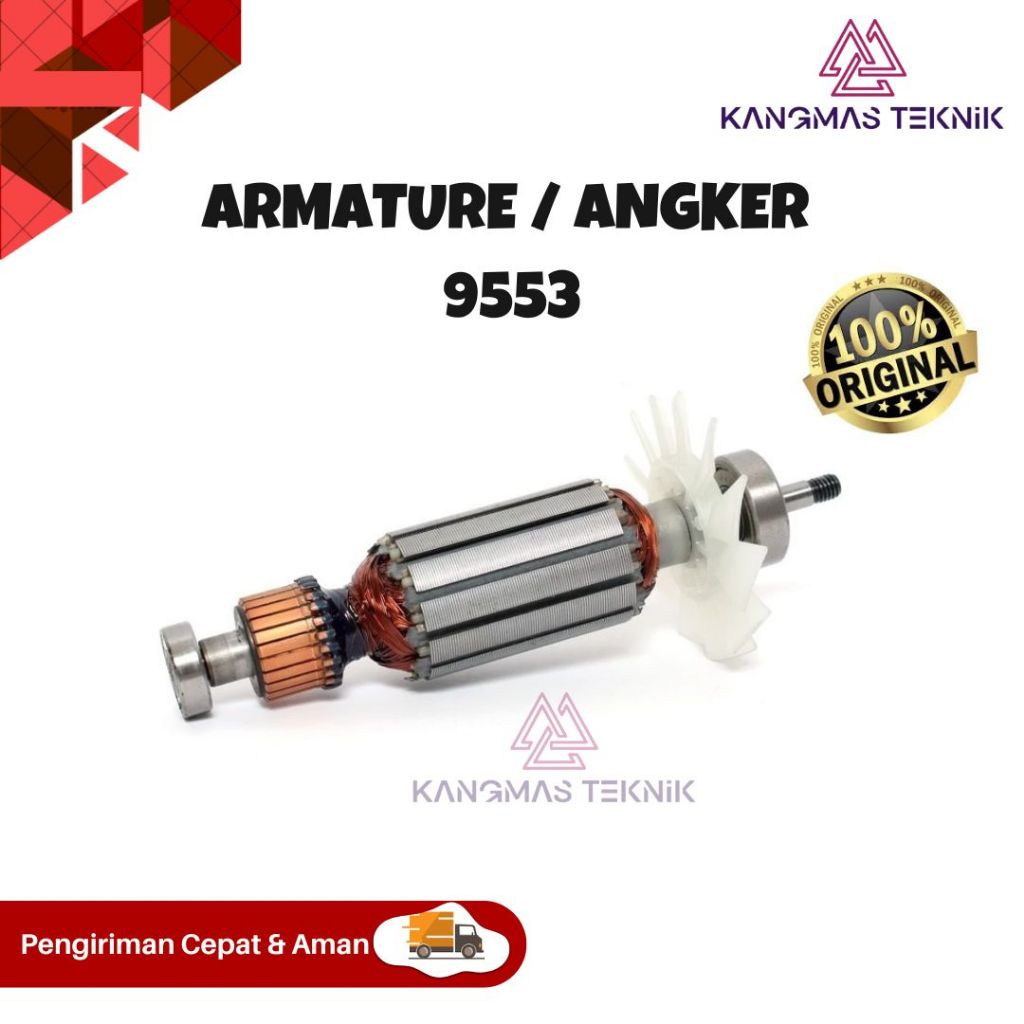 ARMATURE Mesin Gerinda Tangan MAKITA 9553-Angker Dinamo Gurinda MAKITA 9553 ORIGINAL [BISA COD]