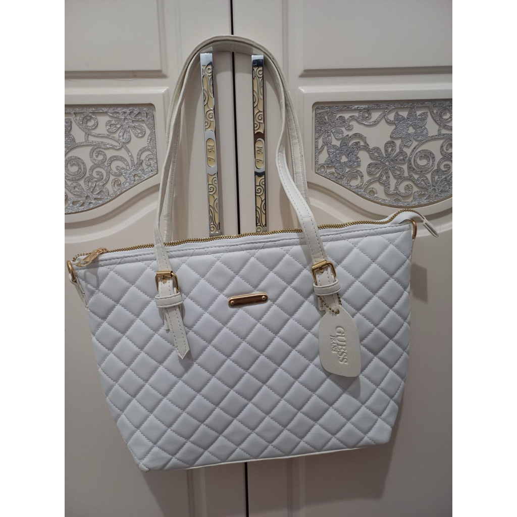 Sale Tas Tote Gess Warna Putih Defect COD