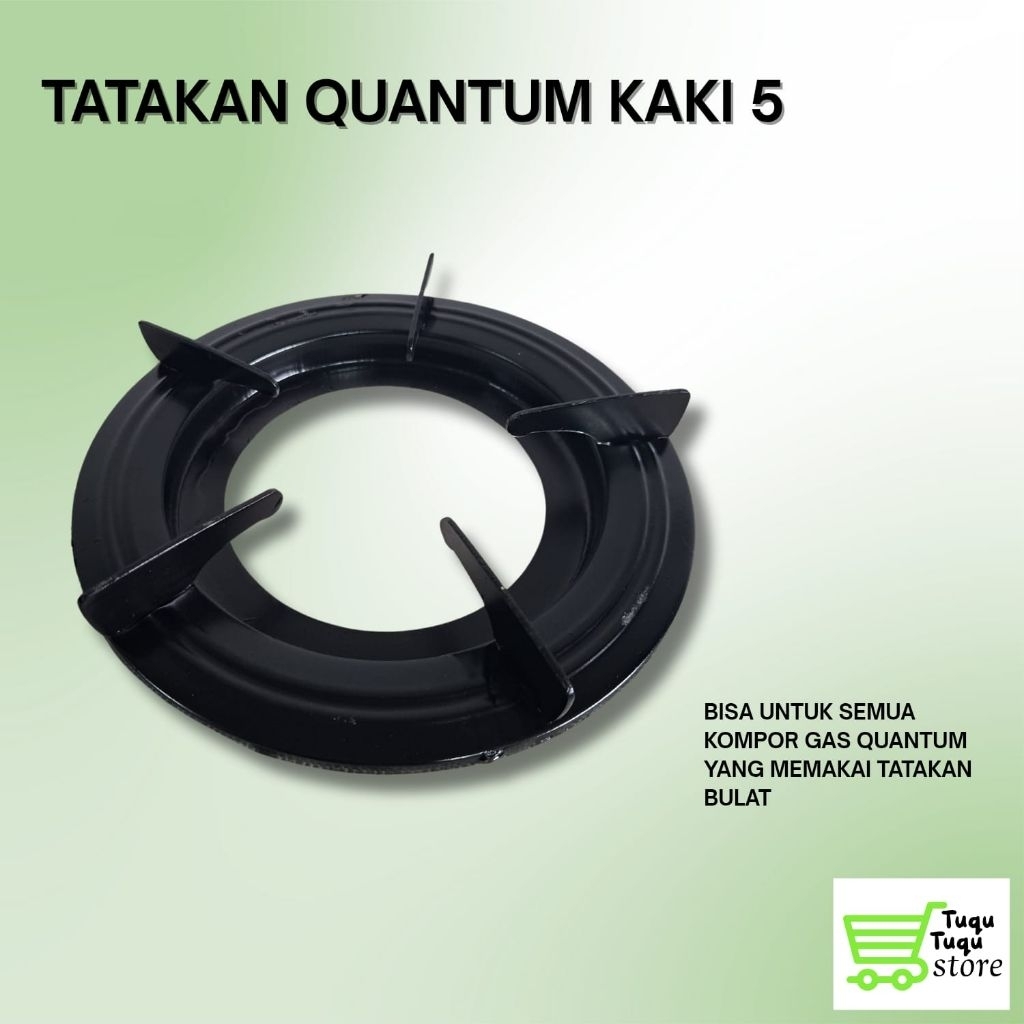 TUNGKU TATAKAN QUANTUM BULAT TEBAL / KOMPOR GAS 2 TUNGKU