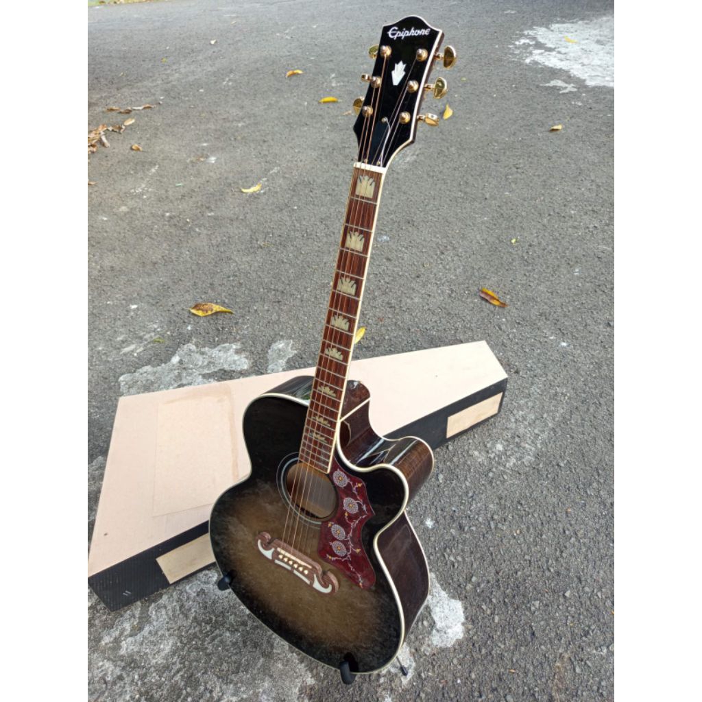 Akustik Elektrik Epiphone EJ200SCE Cobra Brust Original PT Samick kualitas Ekspor USA