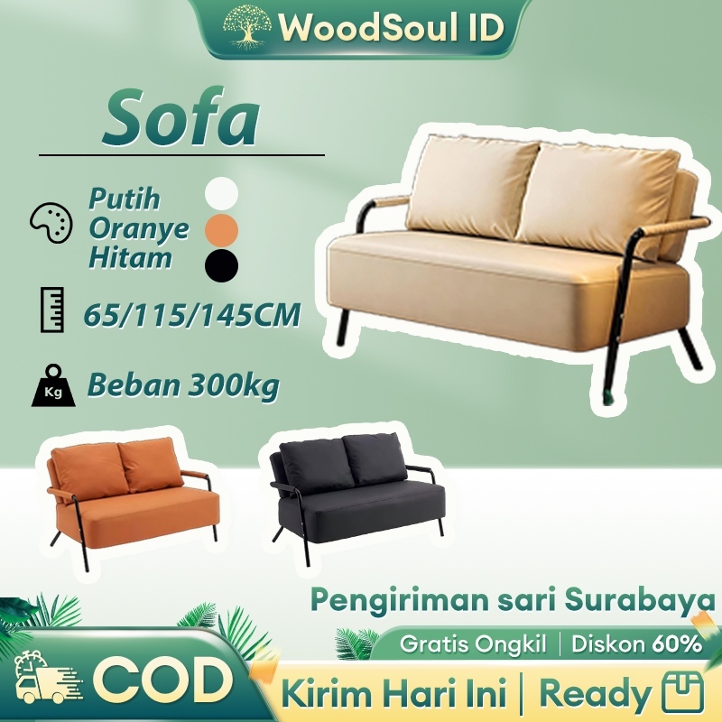 Sofa santai depan TV Sofa 1 2 3 seater Kursi 115*65*70cm Lembut dan nyaman Bangku  Sofa ruang tamu