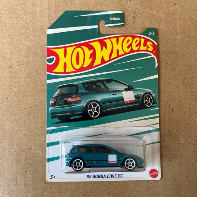 Hot Wheels 92 Honda Civic EG Estilo Hijau