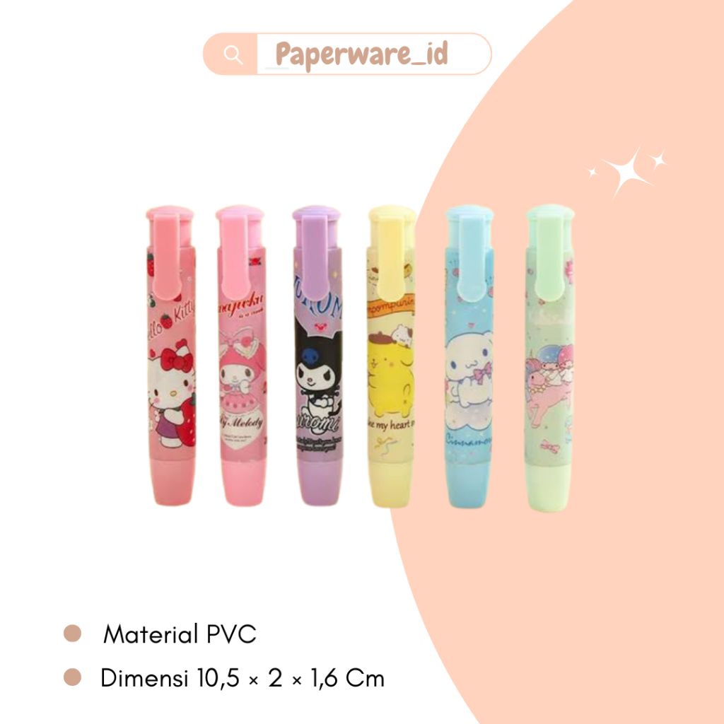 penghapus mekanik karakter / penghapus mekanik lucu