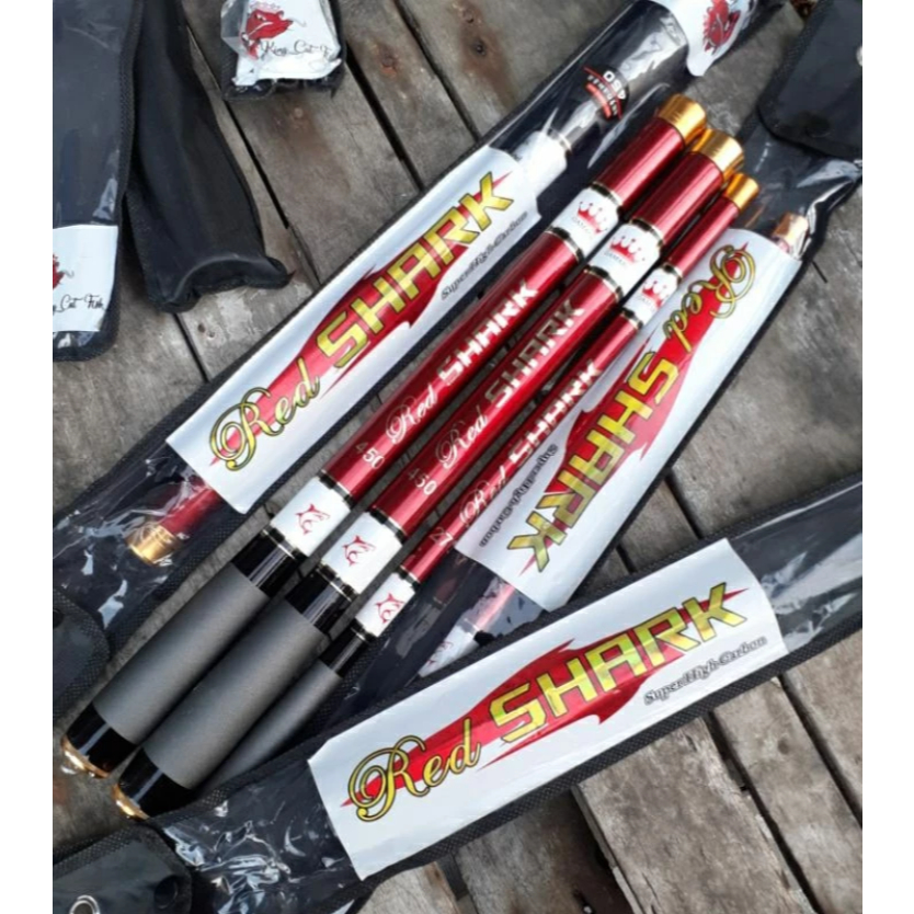 Joran Tegek Gamaru Red Shark 270.360.450 Ros Pendek / Tegak Gamaru Red Shark