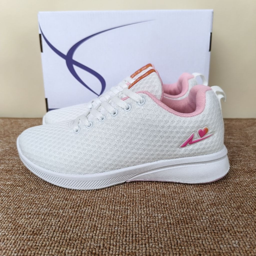 Sepatu Ando Helen Putih merah muda white pink