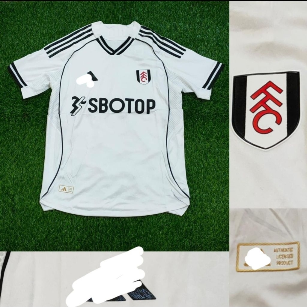 Jersey Kaos Baju Bola FC Fullham Fulham Home Away 3rd Third Putih White Medioker Player Issue Versio