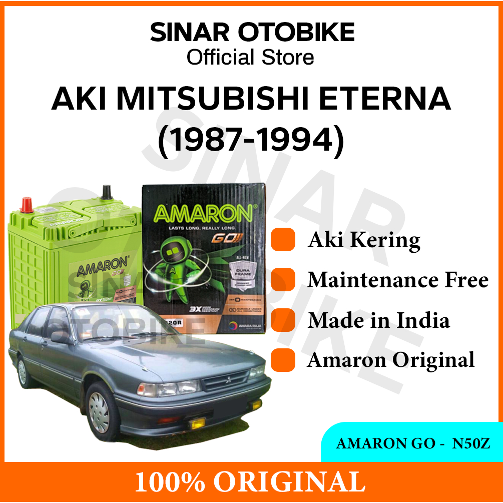 AKI MITSUBISHI ETERNA AMARON GO MF KERING NS70 65AH