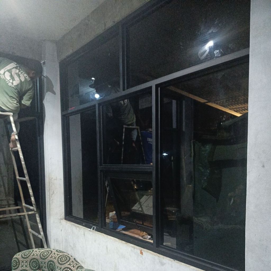 Kusen Pintu Dan Jendela Bahan Besi Hollow Custom