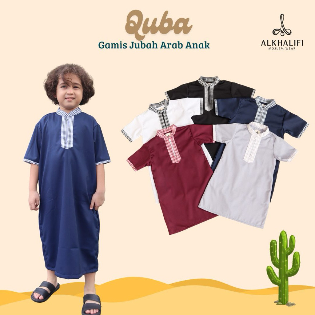 ALKHALIFI - QUBA Gamis Jubah Arab Anak premium quality