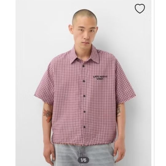 KEMEJA PRIA KOTAK MERAH