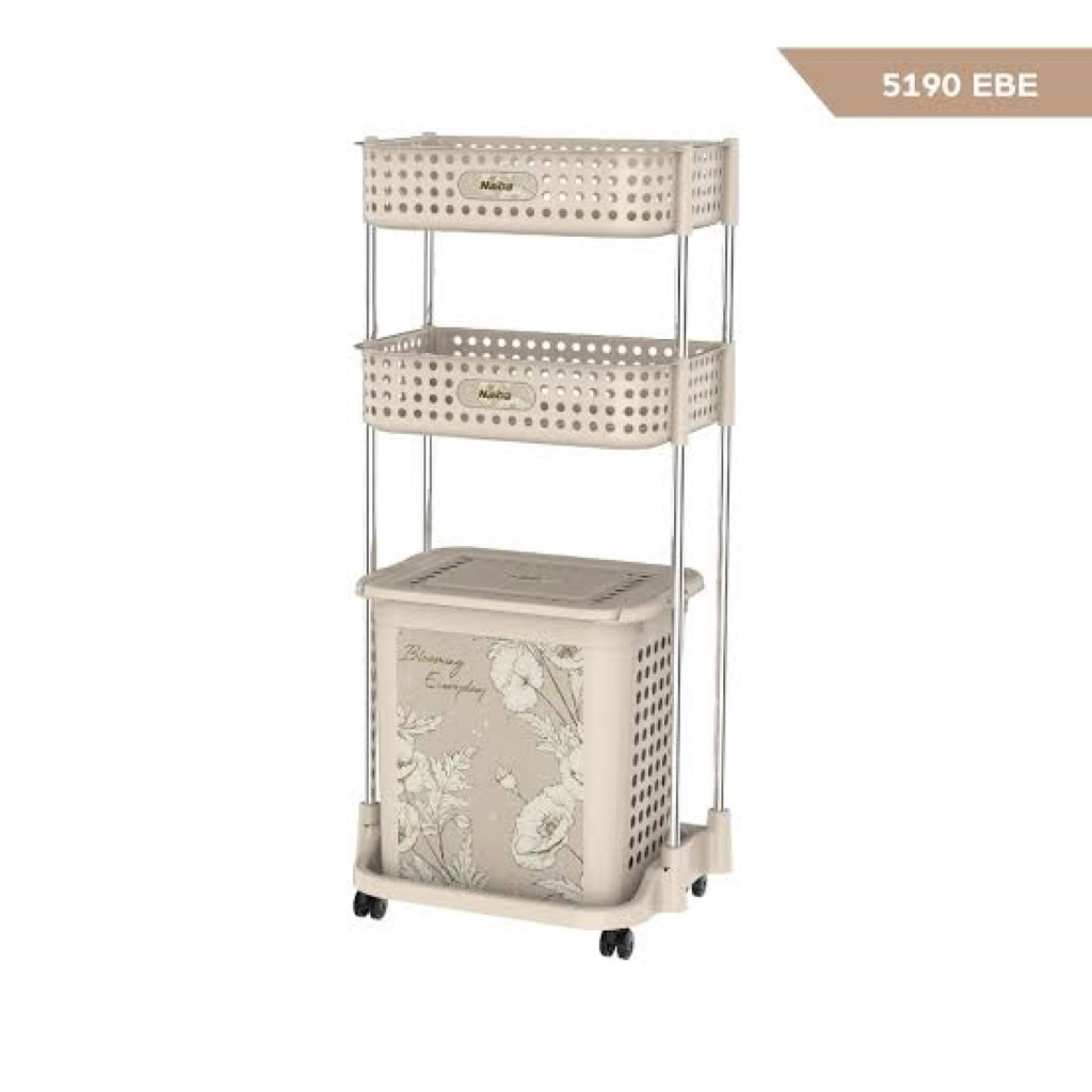 Naiba Laundry Basket Rack / rak baju kotor JUMBO
