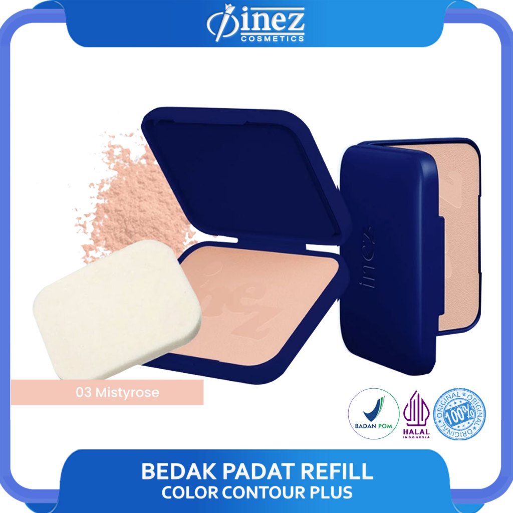 INEZ Bedak Refill Compact Powder MISTYROSE 03 Bedak Inez