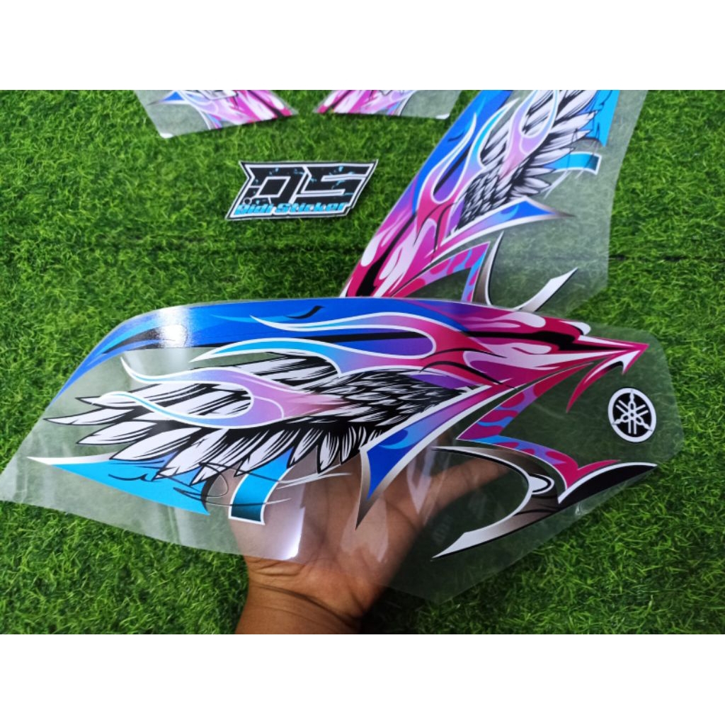 Striping stiker transparan rx king costum fyp keren