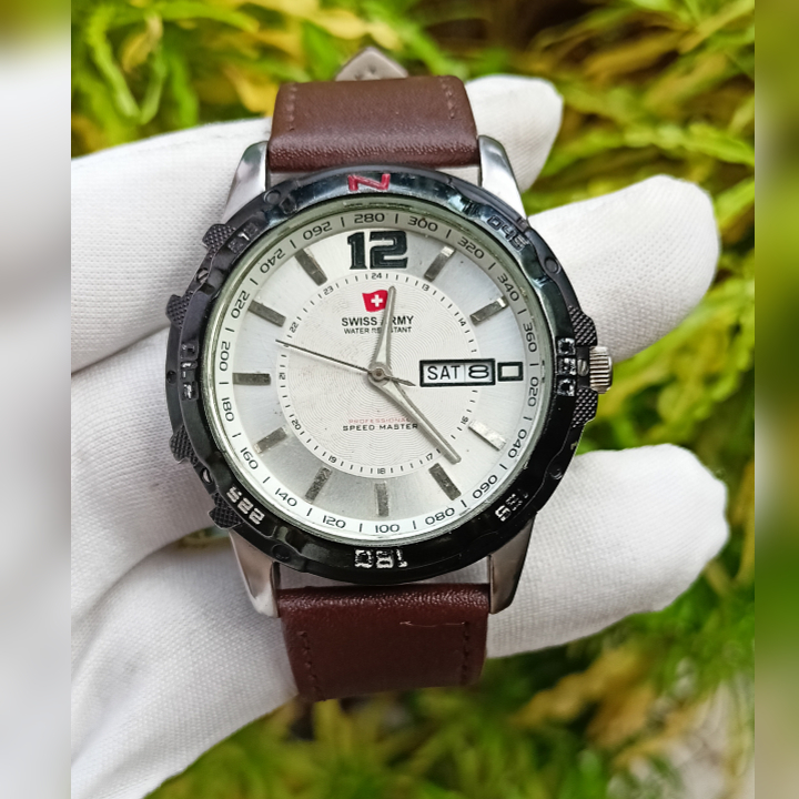 Swiss Army 1049-3G Black Original Second| Jam Tangan Pria Military Watch