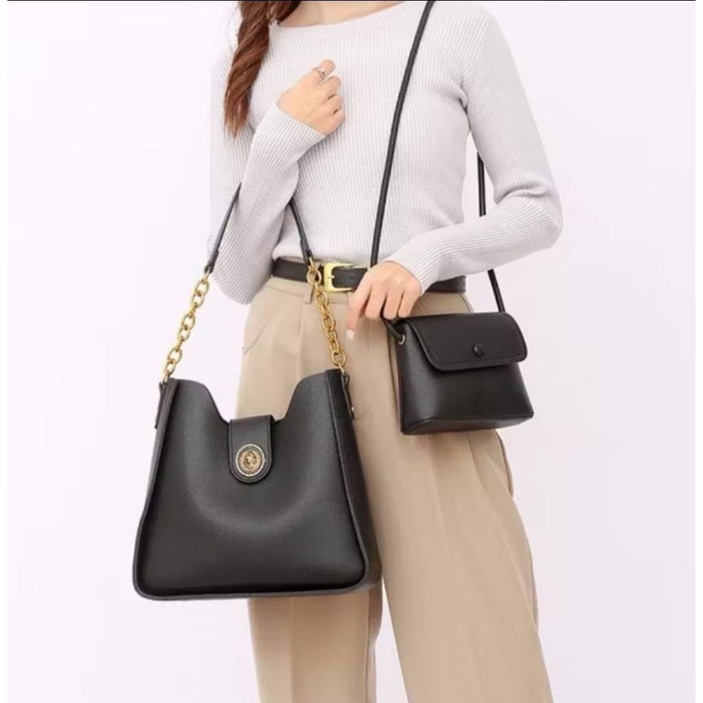 TAS IMPORT WANITA LK 2IN 1 - BISA DIJADIKAN 2 MACAM VARIASI TAS