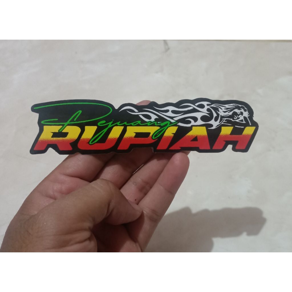 Stiker motor pejuang rupiah isi 2