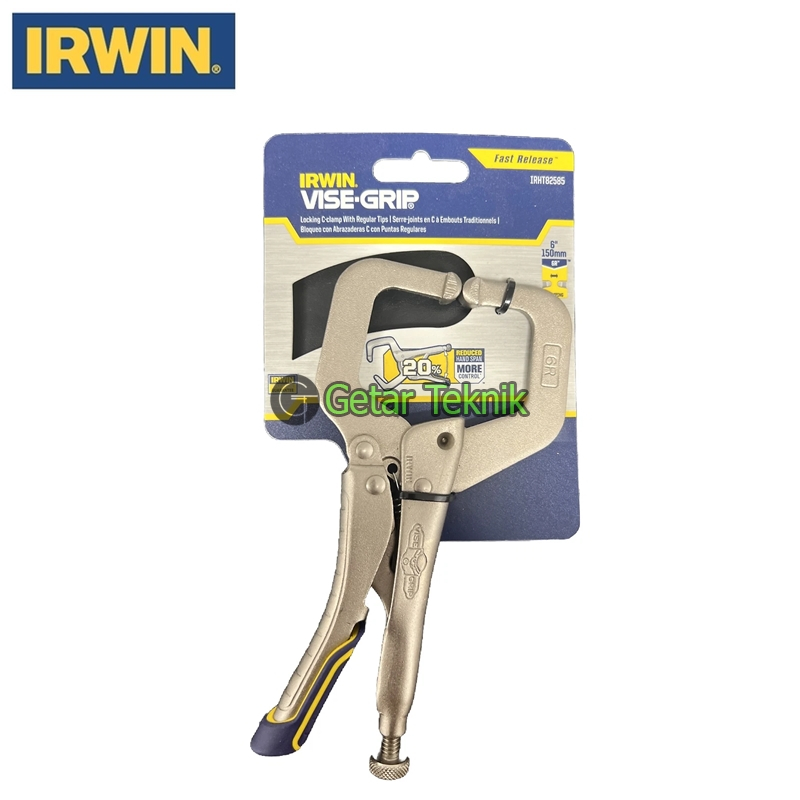 Tang Jepit C Clamp Irwin IRHT82585 6 to 8.9 in, 2-1/8"