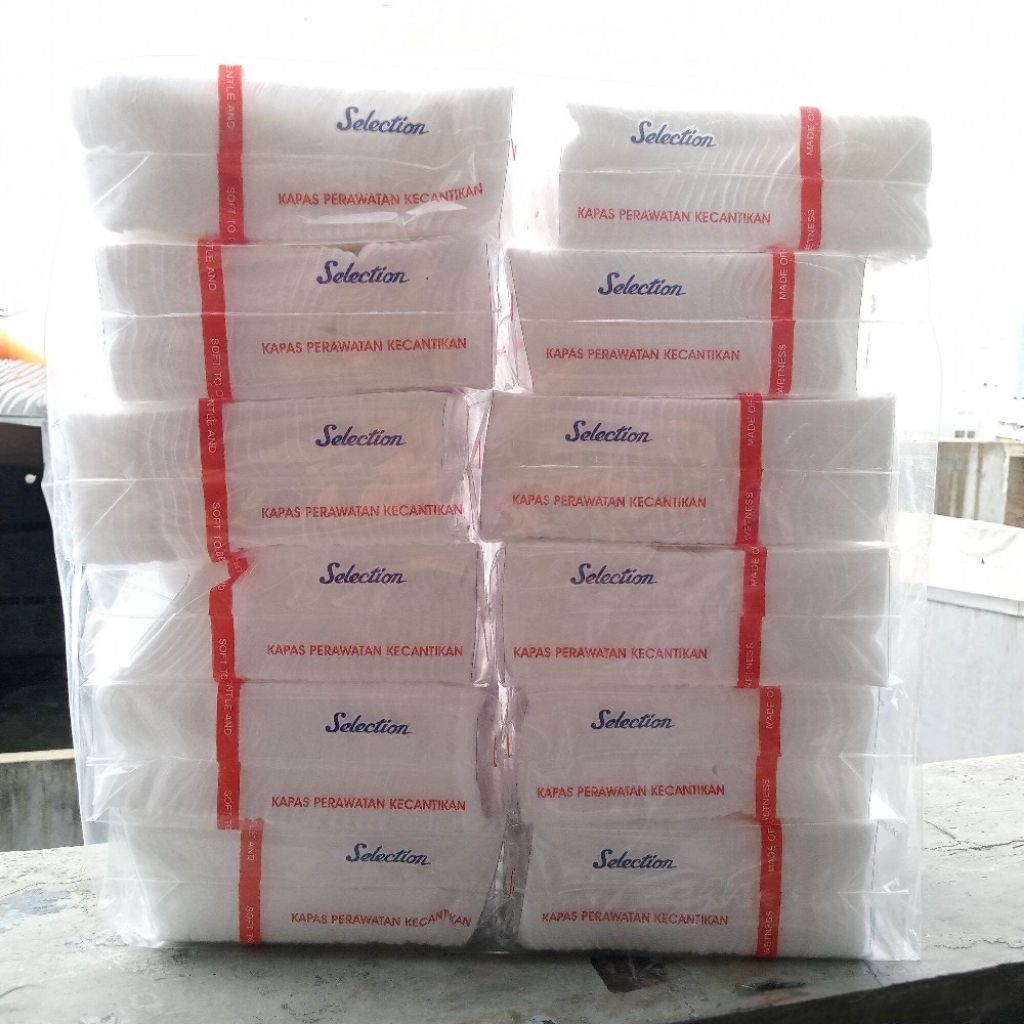 Kapas Wajah 35gr - Kapas Selection Kecantikan - Kapas Selection 1Lusin