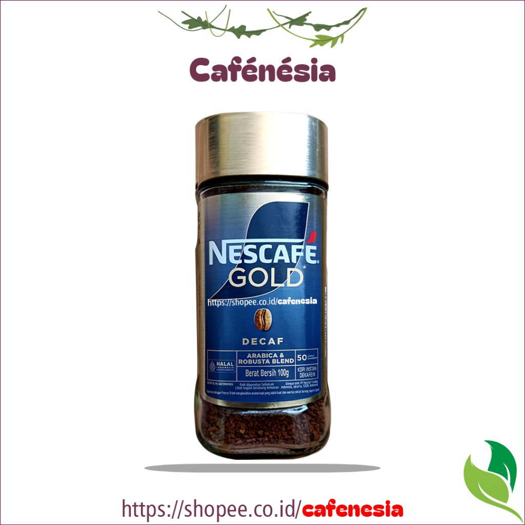 Nescafe Gold Decaf 100g Kopi Tanpa Kafein | Nescafe Gold Decaf Kopi Biji 100gr Jar