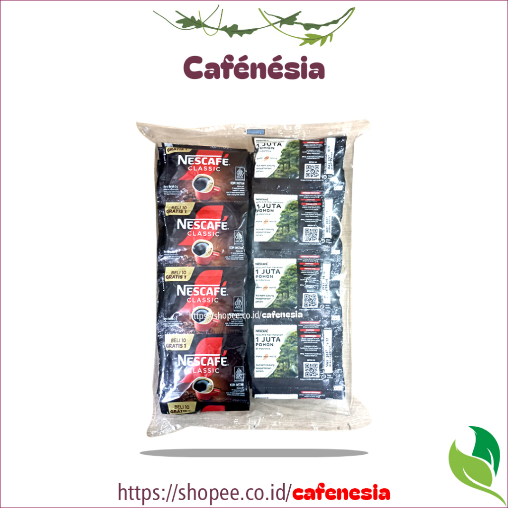 Nescafe Classic 120gr isi 60 Sachet - Nescafe Classik isi 60 sachet Kopi Bubuk Kemasan Bag