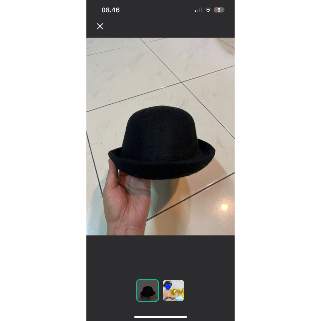 topi bowling baby boy