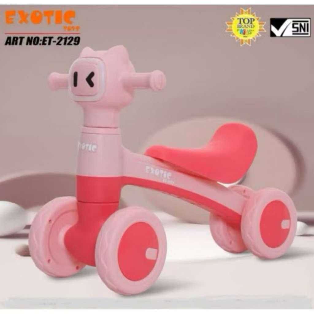 ET2129  ET2132 ET2136 Exotic Kids Ride On Toys Balance Bike // Mainan Sepeda Keseimbangan Anak Karak