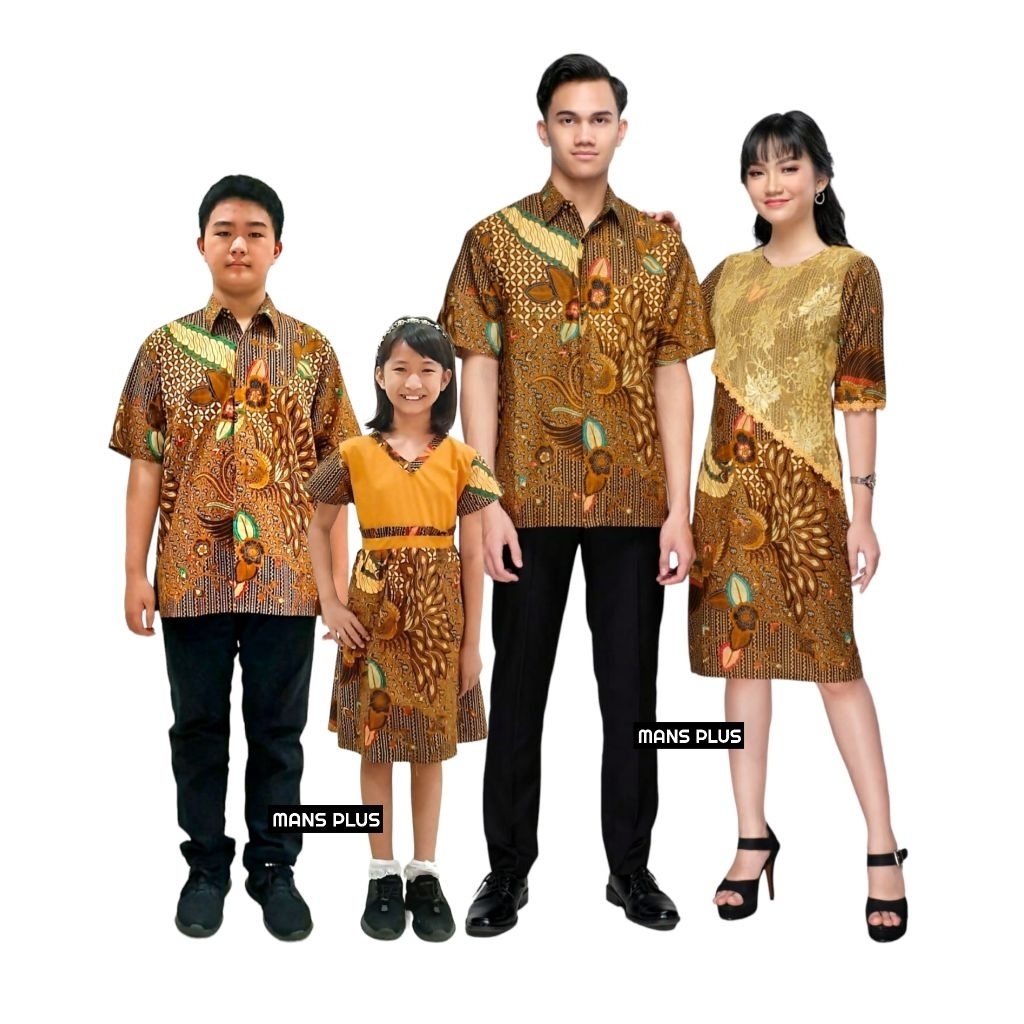 Couple Batik Dress Seragam Keluarga Sarimbit Dress Jumbo Big Size M L XL XXL 4L 5L DVN-Sgn