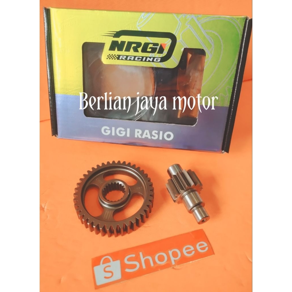 gigi rasio gear box racing NRGI ukuran 13/40 13/41 14/40 14/41 buat motor mio smile/mio sporty/mio s