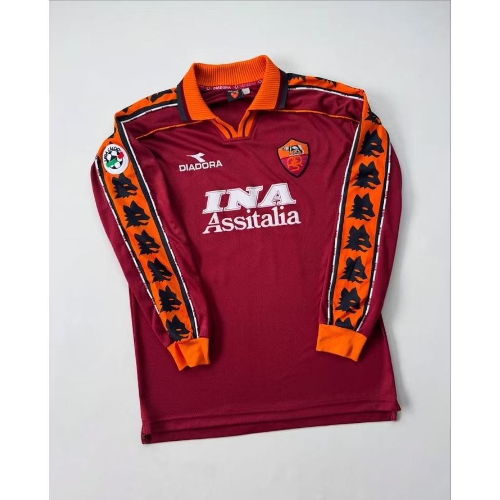 Jersey As Roma 1998/1999 Home Jersey full printing premium terbaru