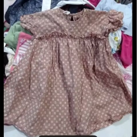 dress coklat
