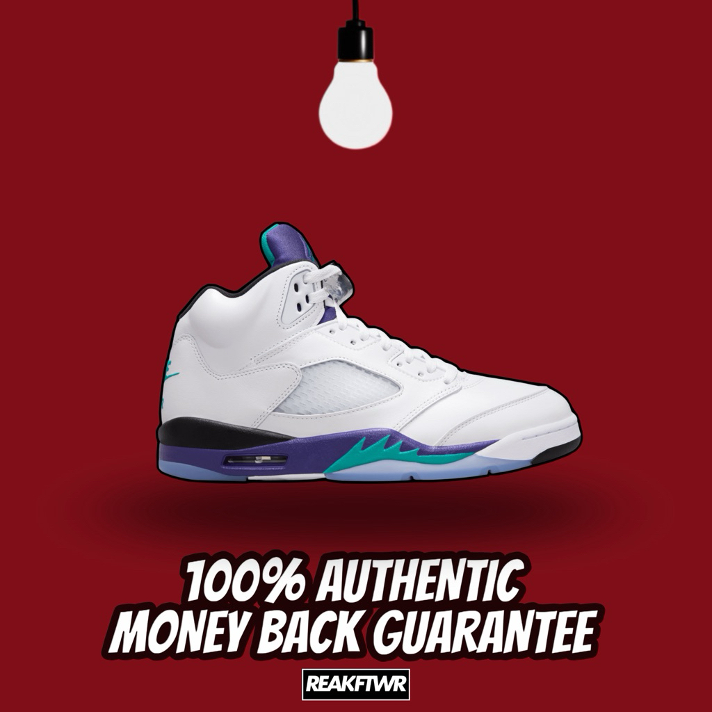 Jordan 5 Retro Grape 100% Authentic [HQ7978-100]