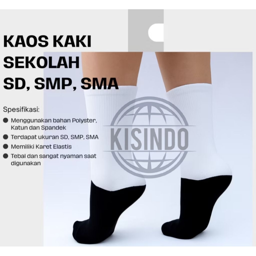 grosir kaos kaki sekolah (SD,SMP,SMA)