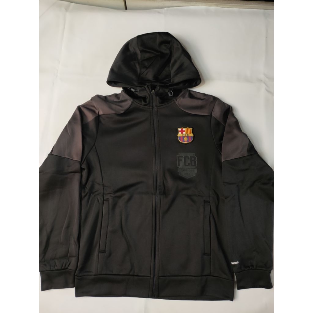 Jaket olahraga tracktop klub barcelona barca