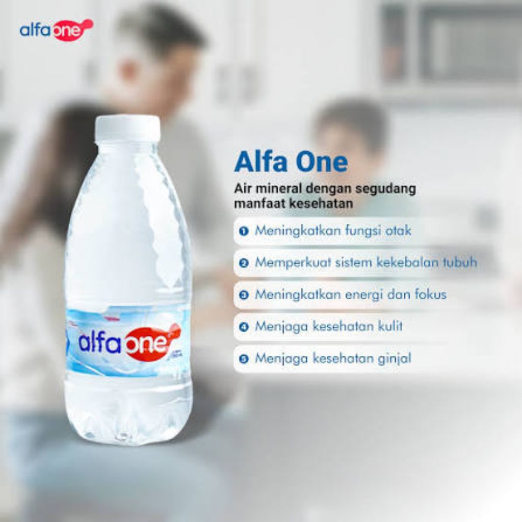 ALFA ONE BOTOL 330 ML ( ISI 24 PCS ) / ALFA ONE BOTOL 600 ML ( ISI 24 PCS ) / ALFA ONE BOTOL 1,5 LIT