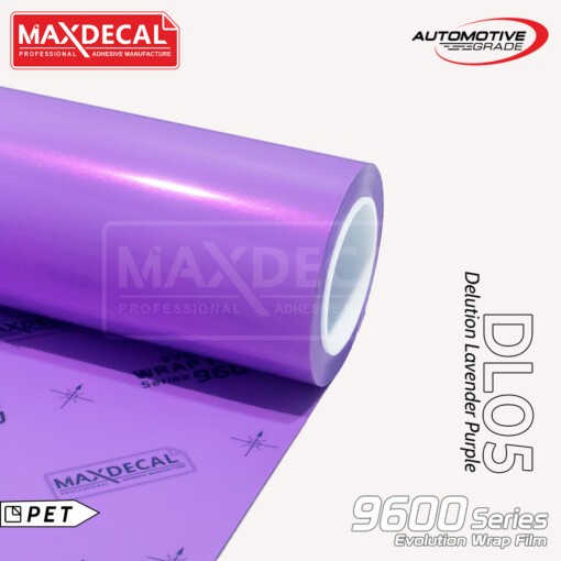 STICKER SKOTLET MAXDECAL 9600-DL05 LAVENDER LEMBAYUNG UNGU 152 CM X 100 CM