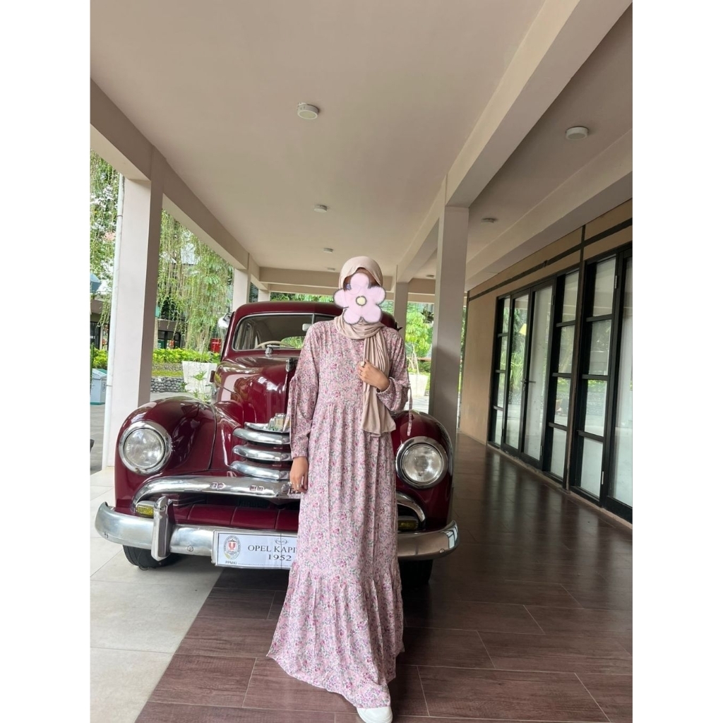 GAMIS DEWASA MOTIF BUNGA GAMIS RAYON PREMIUM