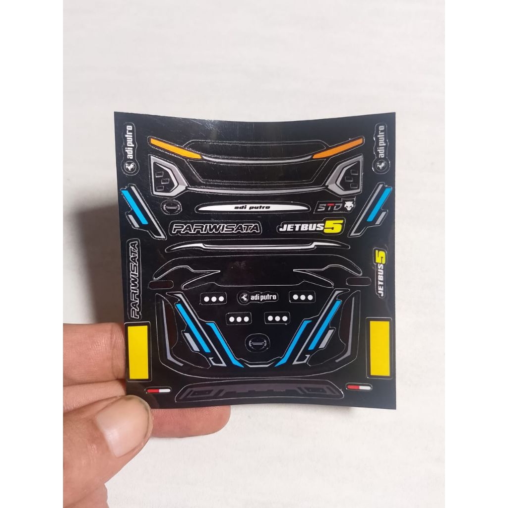 Stiker Lampu Bus/ Sticker Headlamp Jb5 /Sticker Lampu Miniatur bus jetbus 5