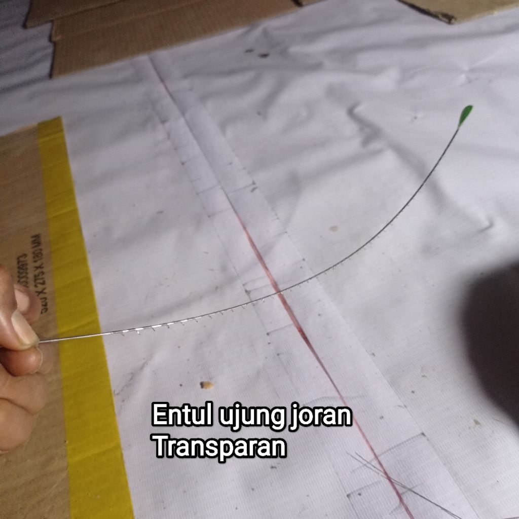 Entul Ujung Joran sensitif 35cm Transparan