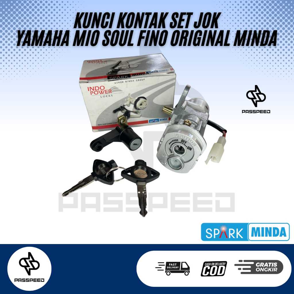 KUNCI KONTAK SET JOK YAMAHA MIO SOUL / FINO NEW ORIGINAL MINDA OEM