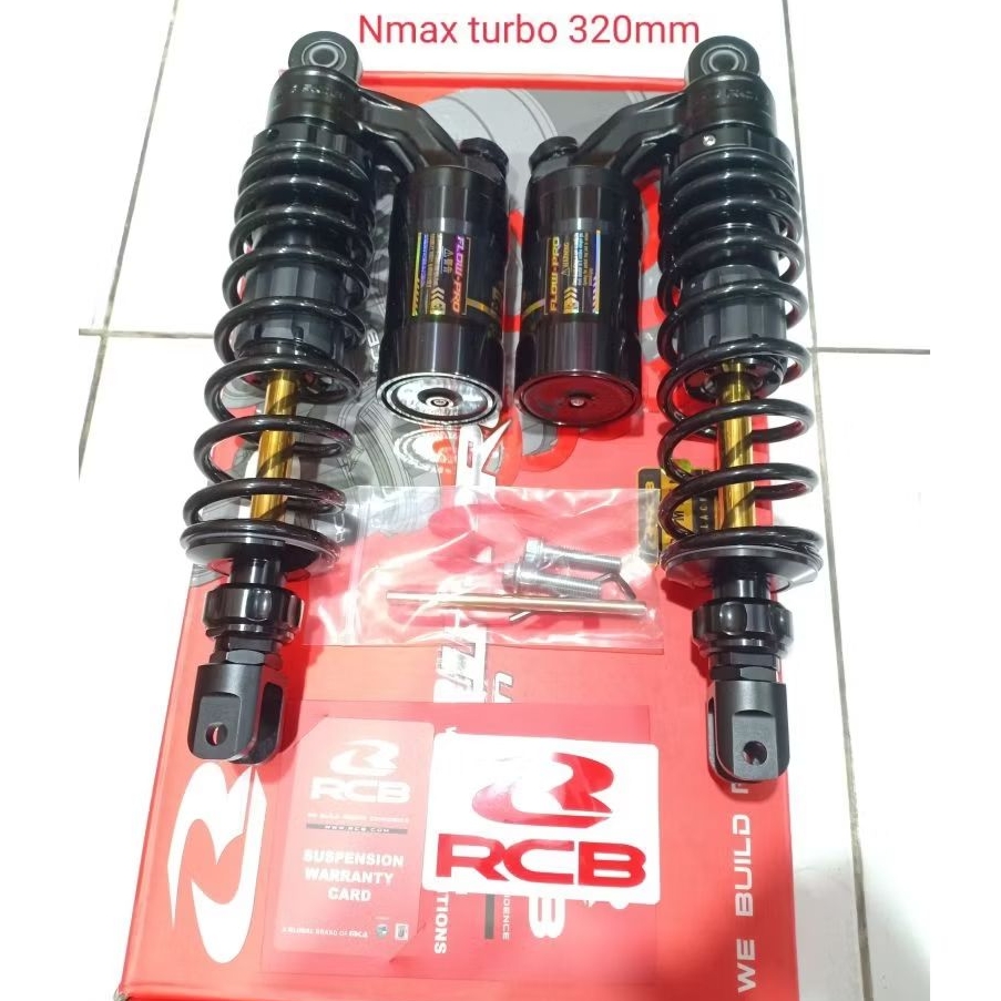 shock RCB flow pro 320mm new Nmax neo s/ new nmax turbo/ shockbreaker racing boy rcb tabung atas flo