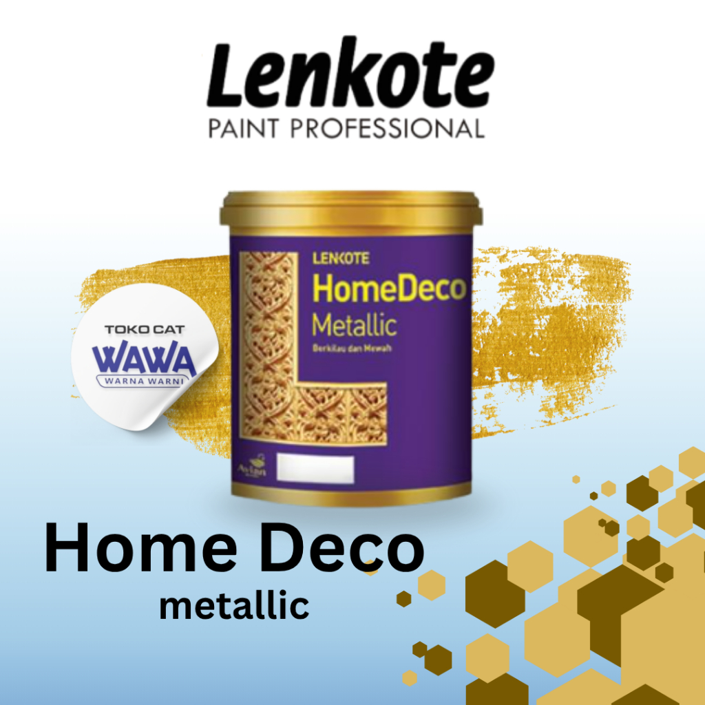 water base Cat Tembok Warna Emas Gold Homedeco 200 cc Gypsum