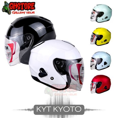 HELM KYT KYOTO PUTIH ORIGINAL | HELM KYOTO HALF FACE