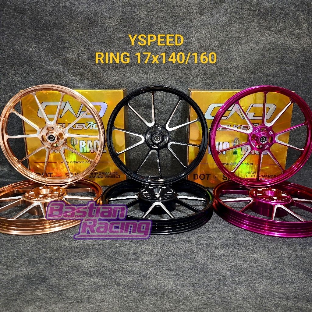 VELG DELKEVIC YSPEED RING 17 140x17 160x17 BEAT VARIO 110 125 150 160 CBS ABS SCOOPY GENIO SPACY STY