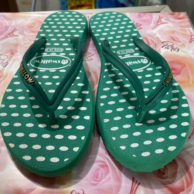 Sandal Jepit / Swallow Sandal Jepit / Random Warna / Bintik Putih