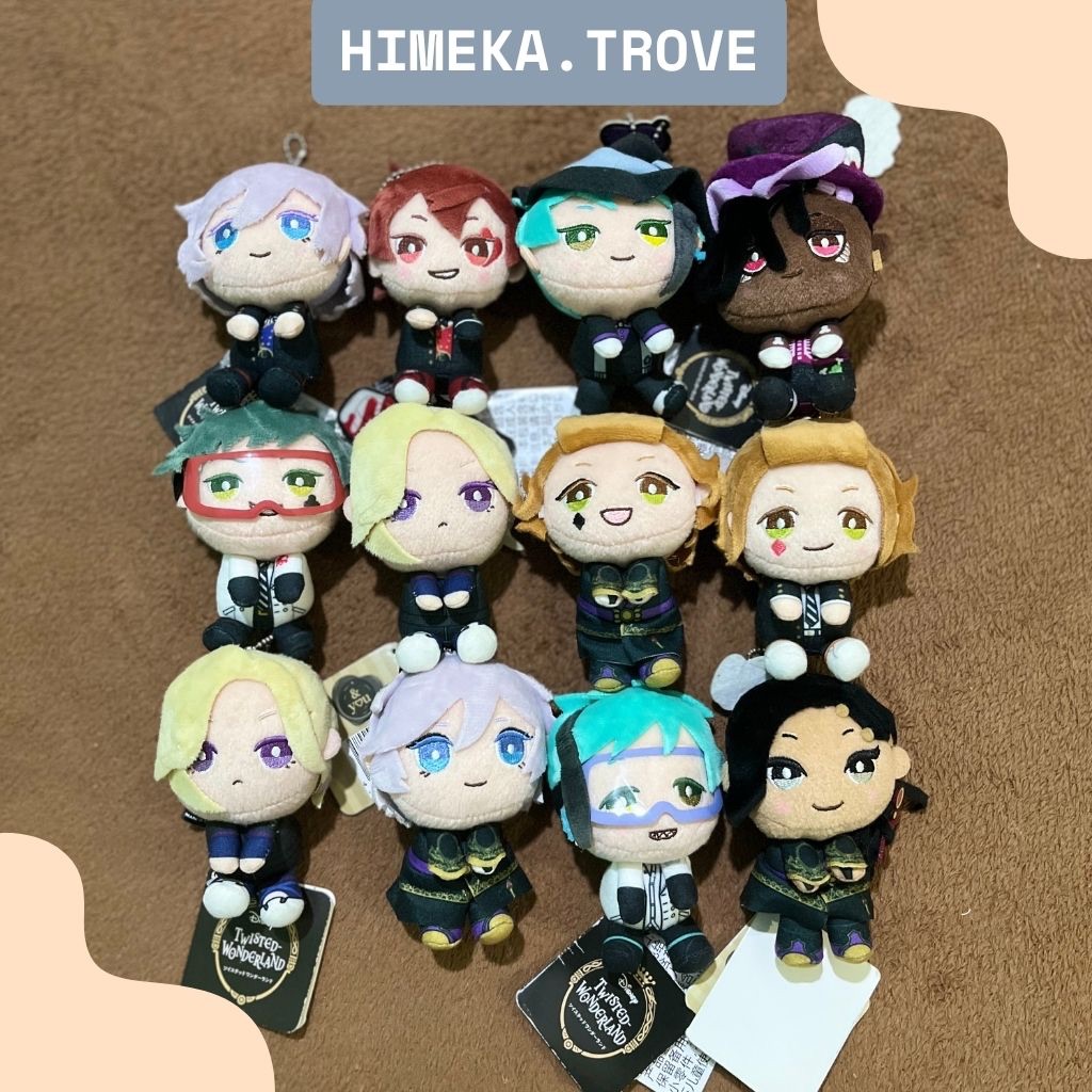 Twisted Wonderland Plush – Malleus Draconia, Idia Shroud, Lilia Vanrouge, Floyd Leech